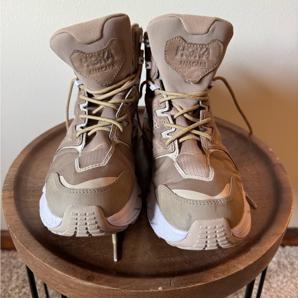 Hoka One One Tan Ankle Boots Versatile Design